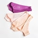 thumbnail image 4 of Gibobby Calzoncillos de encaje para mujer Lencería Mujer Tanga sin costuras Lencería Hielo Seda Confort Tanga(Morado,XL), 4 of 5