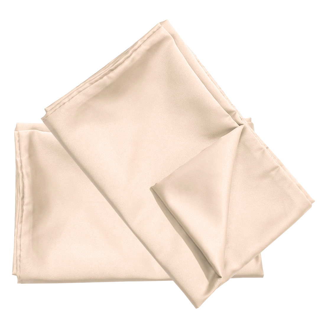 Unique Bargains 4 Pack Satin Pillowcases for Hair and Skin, Light Tan Travel