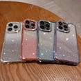 thumbnail image 6 of Compatible with iPhone Case,Glitter Diamond Electro Plated Bumper Clear Camera Lens Protection Soft Shockproof Cover Phone Case (Blue,iPhone 14 Plus), 6 of 8