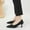 Black, variant on Womens Pointed Toe Kitten Heel Shoes - Breathable Mesh Slip-on Comfortable Beige Pumps for All-Day Wear, Size 5.5-10.5 (Eur 36-43),Size 40