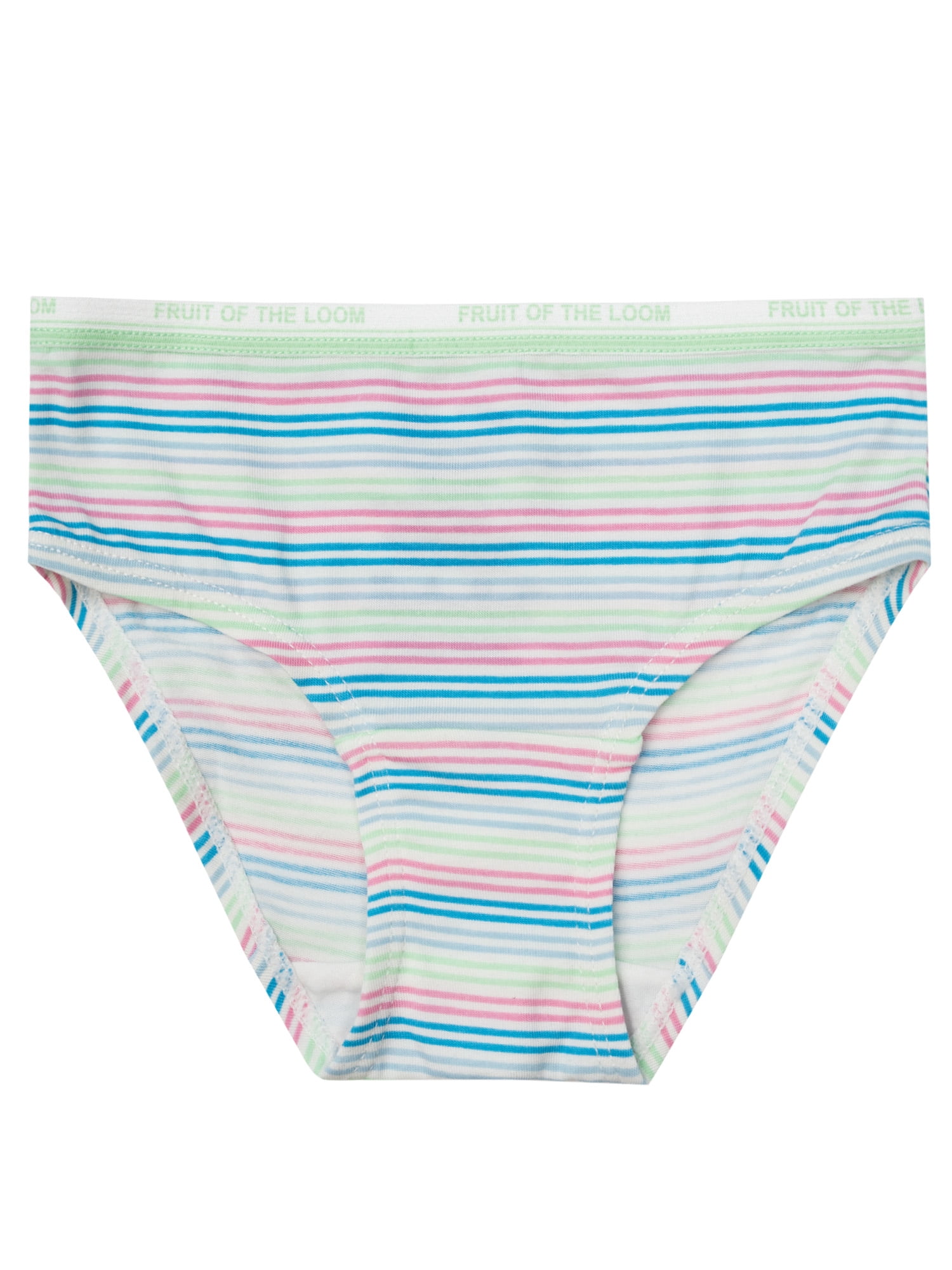 Fruit of the Loom Toddler Girl 360 Stretch True Comfort Super Soft Modal Briefs Underwear, 6 Pack, Sizes 2T/3T