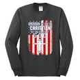 thumbnail image 2 of Wild Bobby, American by Birth Christian by The Grace of GOD Inspirational/Christian Men Long Sleeve Shirt, Charcoal, Small, 2 of 6