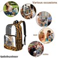 thumbnail image 4 of Xoenoiee Tiger Skin Print Kids Backpack 17 Inch Lightweight School Bag for Boys, Heavy Duty Clear Backpack See Through Bookbag with Front Pocket for Elementary Middle School, 4 of 7
