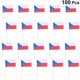 thumbnail image 3 of 100pcs Wooden Flag Toothpicks National Day Decoration Cupcake Toppers Food Toothpick (Czech Republic), 3 of 3