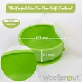 thumbnail image 3 of Weesprout Cuencos De Succión Para Bebé (Juego De 2) – Cuenco 100% Silicona Para Niños Con Tapa De Plástico – Suministros De Alimentación A Prueba De Fugas – Cuencos Para Bebés Aptos Para Lavavajillas, 3 of 5