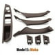 thumbnail image 1 of Cubierta de manija de puerta interior de coche, color beige y negro, de carbono, para BMW Serie 5 F10 F11 F18 2009-2017, volante a la izquierda, s202412246378, 1 of 5