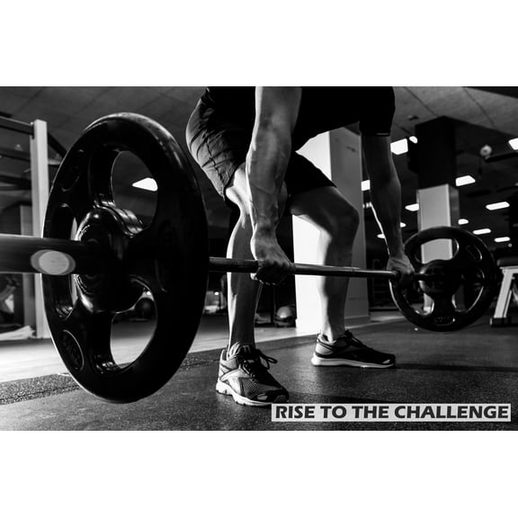 EzPosterPrints - Bodybuilding Men Girl Fitness Workout Quotes Motivational Inspirational Muscle Gym Posters - Wall Art Print for Home Office Gym - MOTIVATION-QUOTE-7 - 18X12 inches