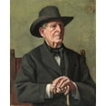 thumbnail image 2 of Isham, Samuel 20x24 Black Ornate Wood Framed with Double Matting Museum Art Print Titled - Portrait of an Old Sea Captain, 2 of 4
