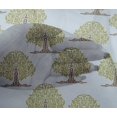thumbnail image 4 of oneOone Viscose Chiffon Light Grayish Blue Fabric Floral & Flying Swan Block Craft Projects Decor Fabric Printed By The Yard 42 Inch Wide, 4 of 4