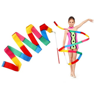 10pc Dance Ribbons Streamers Unisex Kids' Gymnastics Ribbon Wands Rhythm  Sticks