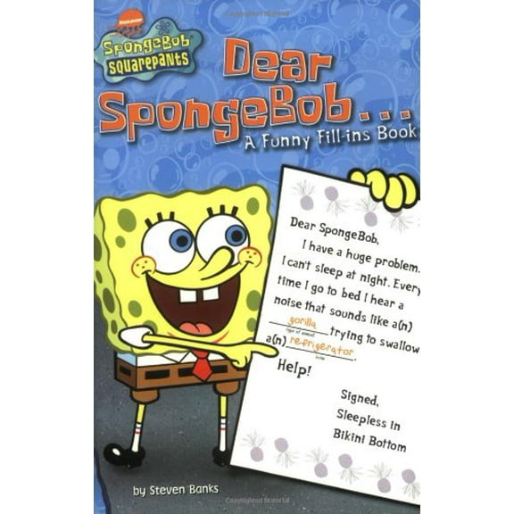 Pre-Owned Dear Spongebob . . .: A Funny Fill-Ins Book (SpongeBob SquarePants) Paperback
