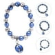 thumbnail image 5 of EeaseMX 3 pulseras exquisitas con diseño de Madonna y cruz de perla azul para mujer, 5 of 8