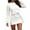 White, variant on s Women's Plus Size Dresses Fashion Solid Belt Long Sleeve Translucent Derss New Ball Gown Dresses Black L