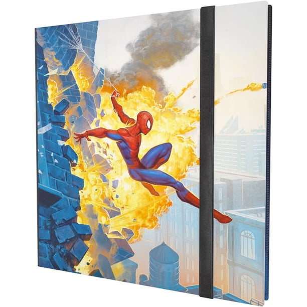 spiderman card binder Magic: The Gathering Marvel's Spider-Man & Spider-Gwen 18-POCKET ALBUM Lotadilo for 4 Pocket Card
