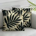 thumbnail image 3 of Acheng Palm Leaves with Lush Branches and Leaves Tropical Jungle Palm Leaves Short Plush Pillowcase Cover Set of 2 White, 3 of 7