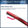 thumbnail image 7 of Unique Bargains Universal Car Door Edge Guards 16.40ft U-Shaped Door Scratch Protection Guard Chrome Red 1 Pc, 7 of 7