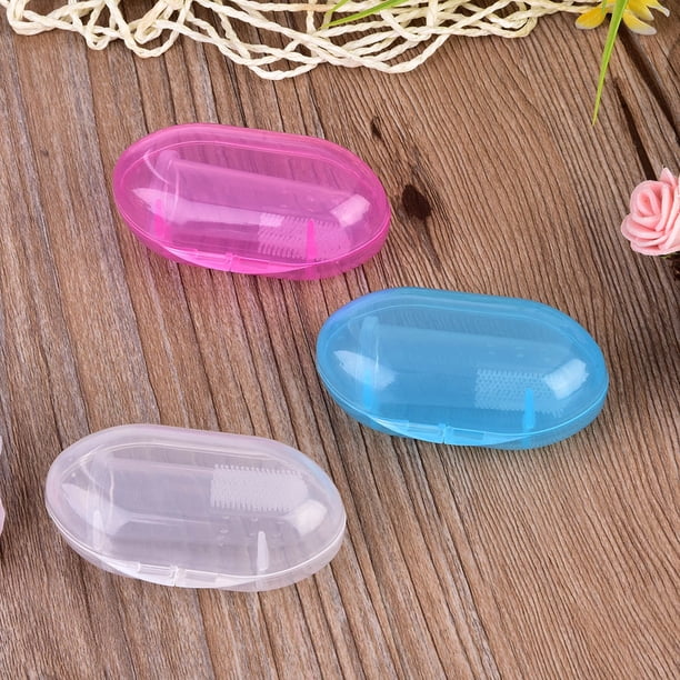 Cepillo De Dientes De Los Dientes Del Diente De Bebé, Cepillo De Dientes De Bebé, Con La Silicona De La Caja Suave Para Los Bebés Niños