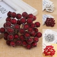 thumbnail image 2 of 1 Bouquet Artificial Holly Berry Maintenance-free Exquisite Home Decor Pretty Artificial Berry for DIY, 2 of 8