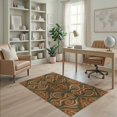 thumbnail image 2 of ODIKA Orange Flowing Burnt Earthy Decorative Balanced Rhythm Motif for Playroom, Bedroom, Reading Nook, Pet Friendly & Kids Safe Play, 2 of 7