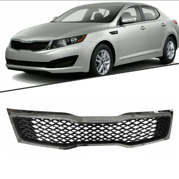 Grill Inserts Front Bumper Grille Replaces for Kia Optima Sedan 4-Door 2011 2012 2013