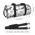 thumbnail image 4 of Xecao Dachshund Dog Puppy print Round Travel Duffel Bag is a foldable gym bag with an inner pocket, perfect for travel sports, 4 of 8