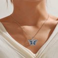 thumbnail image 3 of Butterfly I Love You Photo Album Pendant Necklace - Women's Fashion Jewelry, Sentimental Gift, 3 of 6