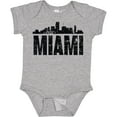 thumbnail image 3 of Inktastic Miami Skyline Grunge Boys or Girls Baby Bodysuit, 3 of 5