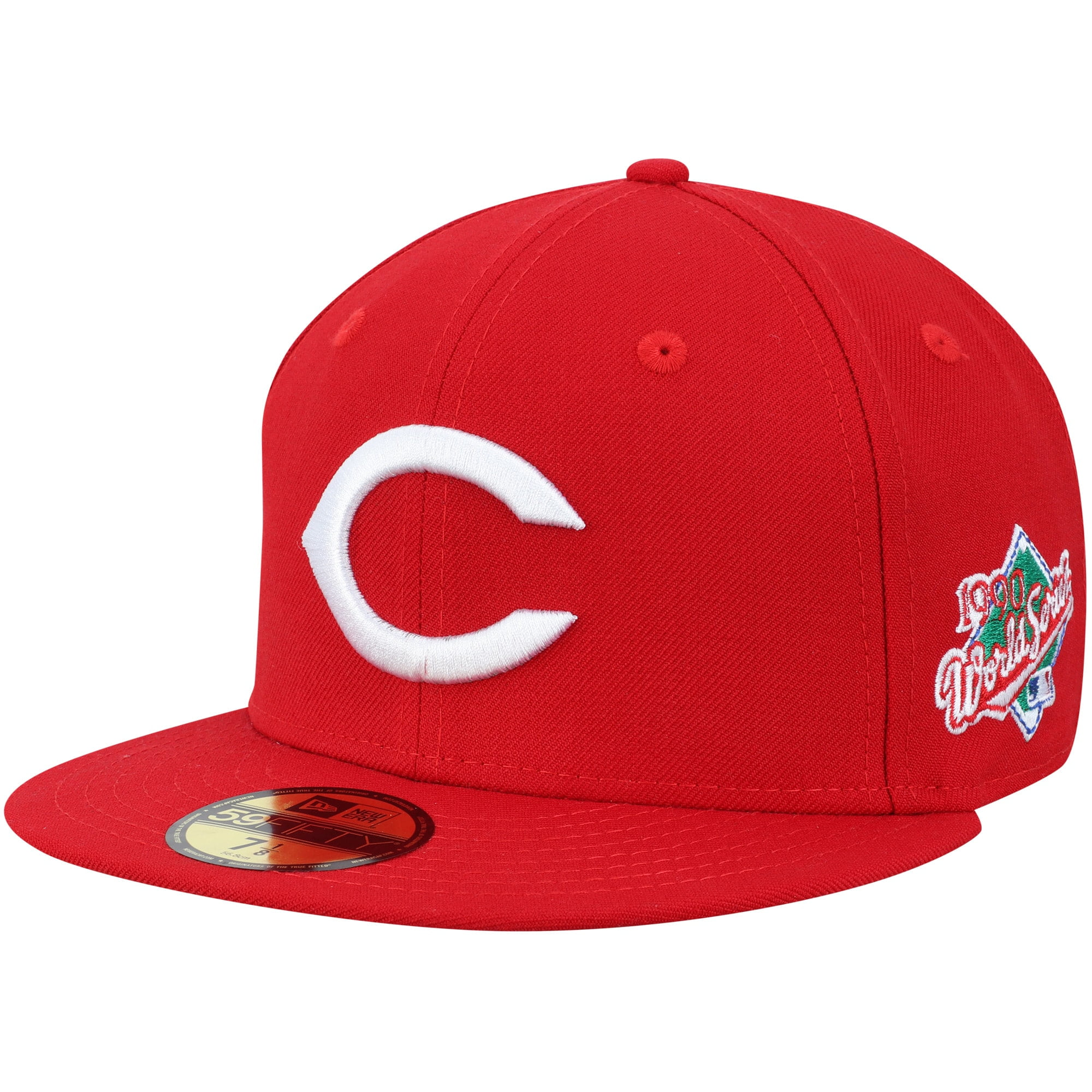 Cincinnati Reds New Era 1990 World Series Wool 59FIFTY Fitted Hat - Red ...