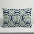thumbnail image 5 of Creative Products Faded Blue Green Medallions 14x20 Indoor / Outdoor Pillow, 5 of 9
