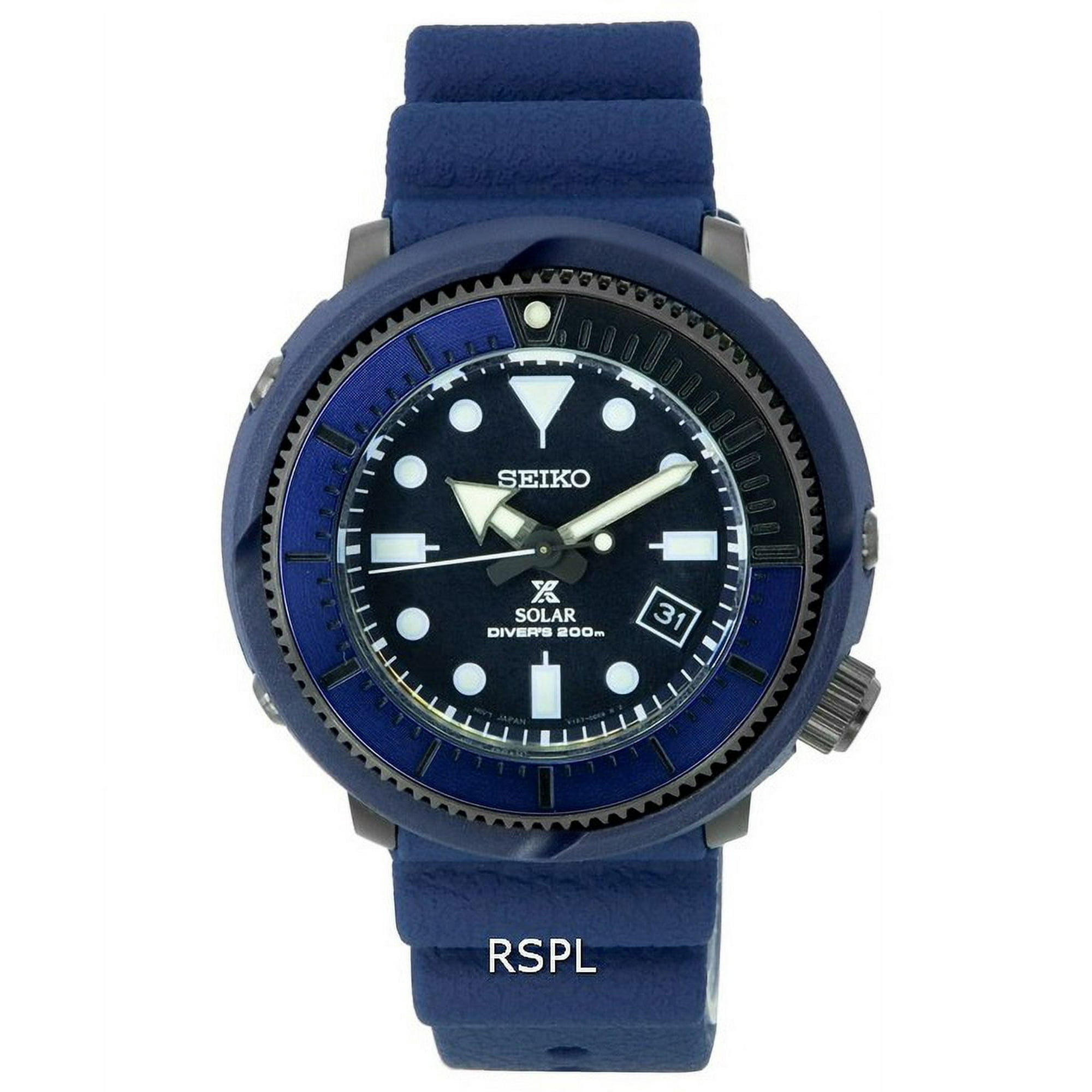 Seiko Prospex Solar Tuna Diver s Sne559 Sne559p1 Sne559p 200m Men s Watch Walmart