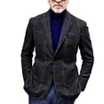 thumbnail image 2 of Blazer A Cuadros Para Hombre,Chaqueta De Traje A Cuadros Para Hombre Chaqueta De Traje A Cuadros Informal Para Hombre Chaqueta De Traje Para Hombre Innovación Moderna, 2 of 4