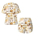thumbnail image 5 of Naloa Cute Bee Gnome2 Women's Short-Sleeved Pajama Set, Loungewear, Summer pajamas, Breathable Cozy - X-Large, 5 of 9