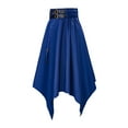 thumbnail image 6 of Gothic Skirt for Women Steampunk Asymmetrical Handkerchief Hem High Waist A-Linen Skirts Halloween Cosplay Costume, 6 of 6