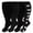 Black White, variant on 4 Pairs Medical Sport Plus Size Compression Socks - 20-30mmHg Graduated Knee-High Support for Men & Women, Ideal for Soccer, Running, and Nurses