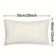 thumbnail image 2 of Country-Rustic Linen Throw Pillow Cover, 30.48x50.8 cm, Winter Holiday Cushioned Case with Christmas Trees and SnowflakeShatterproof Xmas Bulbs Decorations Set, 2 of 6