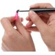 thumbnail image 2 of 2 piezas de plantilla de delineador de ojos con forma de ala, herramientas profesionales de maquillaje cosmético con forma de ala de silicona, clásicas y dramáticas - Rosa, clásica, 2 of 5