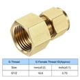 thumbnail image 5 of Unique Bargains G1/2 Female Thread x 10mm Tube OD Brass Compression Tube Fitting, 2 Pack, 5 of 5