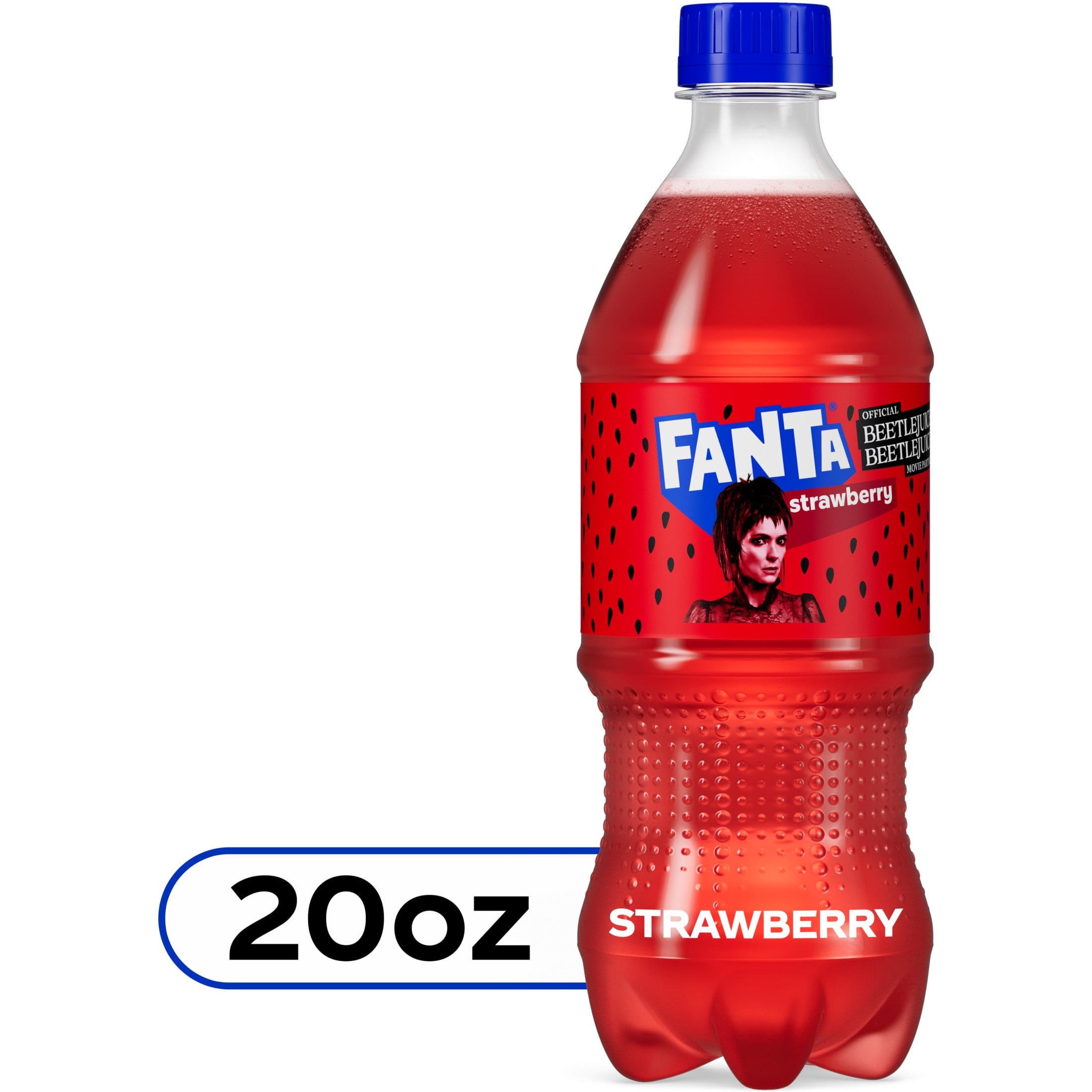 Fanta Strawberry Soda Pop Bottle, 20 fl oz