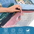 thumbnail image 5 of Yayeee Kitchen Curtains Tier Set of 2 Light Filtering 57"x24" Over Sink Window Panels, Pink Window, 5 of 7