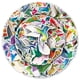 thumbnail image 2 of Paquete de pegatinas con forma de loro de dibujos animados, 50 unidades, calcomanías de vinilo imper, 2 of 2
