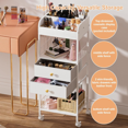 Organizer with LED Light&Charging Station Make Up Skincare Organizers