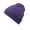 Purple, variant on absanyy Women's Acrylic Beanie - Black, Cuffed Ribbed Knit, Free Size, Warm Winter Hat for Daily Wear & Outdoor Activities