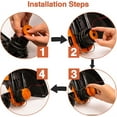 thumbnail image 7 of NOGIS WA0010 Replacement Trimmer Spool Line 0.065” for Worx WG154 WG163 WG160 WG180 WG175 WG155 WG151 String Trimmer (15 Spools + 3 Caps), 7 of 7