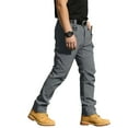 thumbnail image 4 of ASDFVBKG Tactical Pants for Men Dressy Water Resistant Outdoor Work Ripstop Stretch Pants with Multi-Pockets Cargo Loose Fit Lightweight Solid Color Pant Gray 2XL, 4 of 9