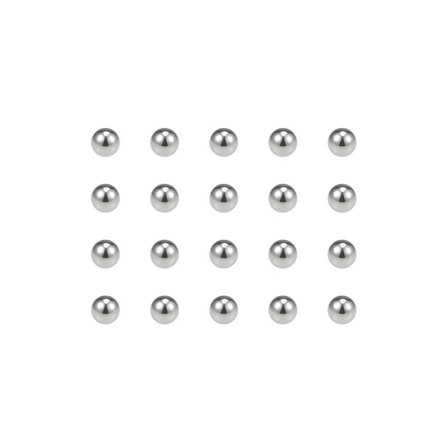 Unique Bargains Boules de Roulement 1/8', 440C Acier Inoxydable G25 Boules de Précision 200 Pack