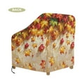 thumbnail image 7 of Renewold Outdoor Chair Covers Waterproof Recliner Chair Cover Heavy Duty Windproof Lawn Deck Furniture Protection with Air Vent Fall Decoration, 32"W x 35"D x 36"H, Maple Leaf Red Gold, 7 of 7