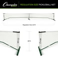 thumbnail image 3 of Champion Sports Portable Pickleball Net: Regulation Size Pickleball Net System - Easy Assembly Pickleball Nets with Carry Bag - 22’ Wide x 36” Tall, 3 of 7