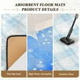 thumbnail image 4 of Iauyy 63x48in Washable Large Non-Slip Area Rugs,Modern Minimalist Patterns Ultra Soft Washable for Floor Mats for House Living Room Dining Room Office，Light Blue and White, 4 of 7