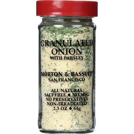 Morton & Bassett Granulated Onion With Parsley, 2.3 Oz (Pack Of