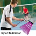thumbnail image 3 of 10Pcs Nylon Badminton Stable Durable Nylon Feather Shuttlecocks Youth Players Indoor Outdoor Badminton Training-Pink, 3 of 8
